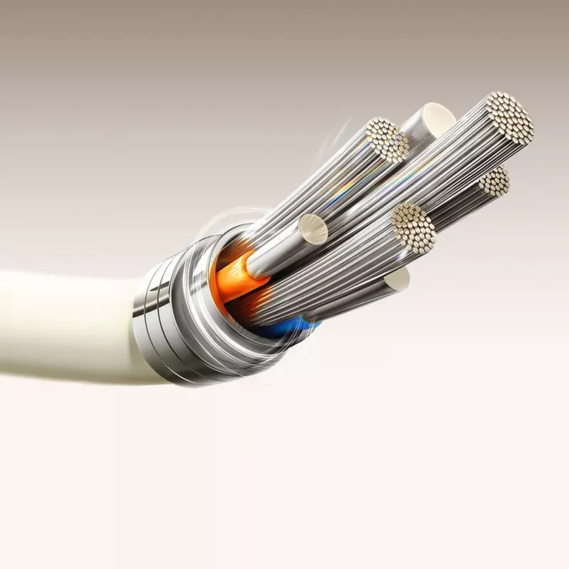 JOYROOM S-A53 USB-A - USB-C -kaapeli fluoresoivalla kärjellä 1,2 m beige