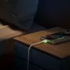 JOYROOM S-A53 USB-A - USB-C -kaapeli fluoresoivalla kärjellä 1,2 m beige