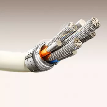 JOYROOM S-A53 USB-A - USB-C -kaapeli fluoresoivalla kärjellä 1,2 m beige