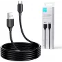 JOYROOM S-UC027A9 USB-A - USB-C -kaapeli 2M musta 3A pikalataus ja tietojen synkronointi