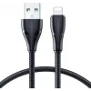 JOYROOM S-UL012A11 USB-A Lightning -punottu kaapeli 1,2 m musta