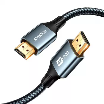 JOYROOM SY-20H1 HDMI 2.0 kaapeli 2m 4K 60Hz punottu nailon harmaa