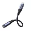 Joyroom SY-C01 USB-C–3,5 mm -äänisovitin 60-W-PD-lataustoiminnolla, 0,14 m, musta
