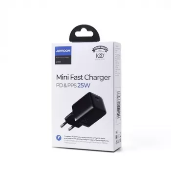 Joyroom matkalaturi Mini Type-C, PPS, PD 25W, musta EU (L-P251)