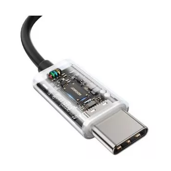 Joyroom TYPE-C Series JR-EC07 USB-C in-ear-kuulokkeet metalli musta