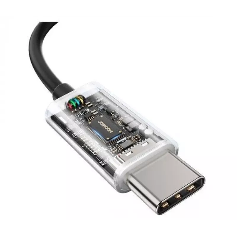 Joyroom TYPE-C Series JR-EC07 USB-C in-ear-kuulokkeet metalli musta