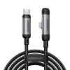 JOYROOM Type-C Lightning-kaapeli EnjoyX Series 90° A56, 30W, 480Mbps, 1,2m, musta (S-A56)