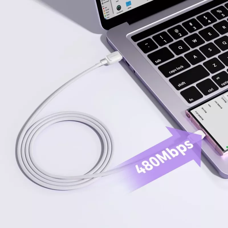 JOYROOM USB-A Lightning -kaapeli 1,2 m valkoinen