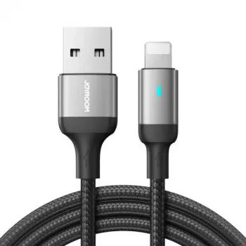 Joyroom USB-A - Lightning -kaapeli, 2,4A, 1,2 m, musta (S-UL012A10)