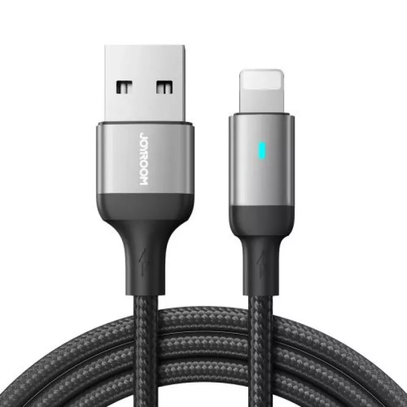 Joyroom USB-A - Lightning -kaapeli, 2,4A, 1,2 m, musta (S-UL012A10)