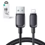 Joyroom USB-A - Lightning kaapeli Multi-Color sarja A14, 480Mbit/s, 2,4A, 1,2 m, musta (S-AL012A14B)
