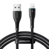 Joyroom USB-A - Lightning -kaapeli Starry Series, 480 Mbit/s, 3A, 1 m, musta (SA32-AL3)
