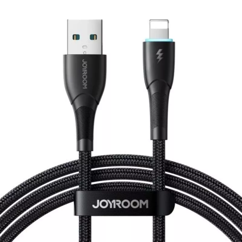 Joyroom USB-A - Lightning -kaapeli Starry Series, 480 Mbit/s, 3A, 1 m, musta (SA32-AL3)