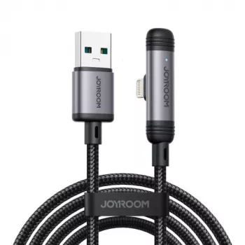 Joyroom USB-A - Lightning EnjoyX Series 90 asteen kaapeli A56, 3A, 480Mbps, 1,2m, musta (S-A56)