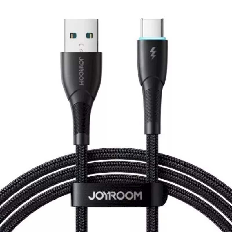 JOYROOM USB-A - USB-C -kaapeli Starry Series, 480 Mbps, 3A, 1 m, musta (SA32-AC3)