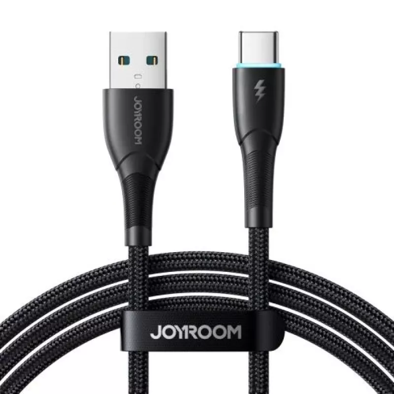 JOYROOM USB-A - USB-C -kaapeli Starry Series, 480 Mbps, 3A, 1 m, musta (SA32-AC3)