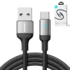 JOYROOM USB-A - USB-C datakaapeli, 3A, 1,2m, musta (S-UC027A10)