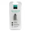 Joyroom USB-C -pistoke USB-A -liitäntään -adapteri Mini S-H151 hopea