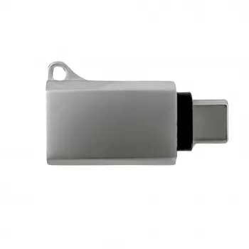 Joyroom USB-C -pistoke USB-A -liitäntään -adapteri Mini S-H151 hopea