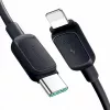 JOYROOM USB-C - Lightning -kaapeli Multi-Color-sarja A14, 20W, 480 Mbps, 1,2 m, musta (S-CL020A111B)
