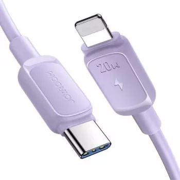 JOYROOM USB-C - Lightning -kaapeli Multi-Color-sarja A14, 20W PD, 480 Mbps, 1,2 m, violetti (S-CL020A11P)