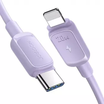 JOYROOM USB-C - Lightning -kaapeli Multi-Color-sarja A14, 20W PD, 480 Mbps, 1,2 m, violetti (S-CL020A11P)