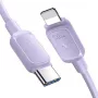 JOYROOM USB-C - Lightning -kaapeli Multi-Color-sarja A14, 20W PD, 480 Mbps, 1,2 m, violetti (S-CL020A11P)