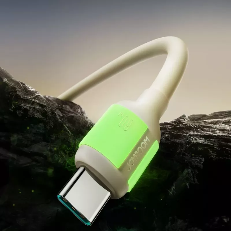 Joyroom USB-C - USB-C kaapeli 1,2 m musta 60W PD pikalataus & datan synkronointi