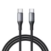JOYROOM USB-C - USB-C Flash Series kaapeli A28 60W PD pikalataus 480Mbps tietojen synkronointi 2m musta