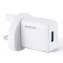 Joyroom USB-seinälaturi 2.1A UK-pistoke (L-1A101) valkoinen