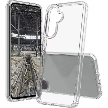 JT Berlin BackCase Pankow Clear Samsung Galaxy A36 5G - läpinäkyvä iskunvaimennettu TPU-kotelo 11172