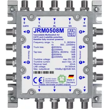 JULTEC JRM0508M satelliittimonikytkin 5/8