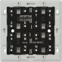 Jung 4008 TSM painikemoduuli, 1-napainen, 250 V AC, 10 A, ruuviliittimet, uppoasennus, valkoinen
