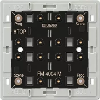 JUNG FM4004M radio seinälähetinmoduuli, 4-kanava, EnOcean 868,3 MHz, paristoton