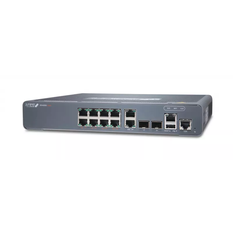 Juniper EX Series EX4000-8P - kytkin - L3 - hallittava - 8 x 10/100/1000 (PoE+)
