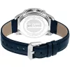 JUST CAVALLI MAN JC1G175L0225 42 mm sininen kellotaulu nahkaranneke kvartsikello