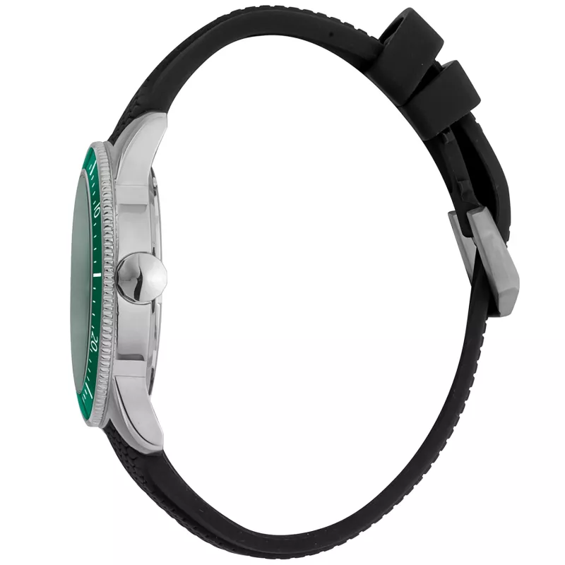 JUST CAVALLI MAN JC1G179P0015 42mm analoginen kvartsikello - musta kellotaulu, nahkaranneke