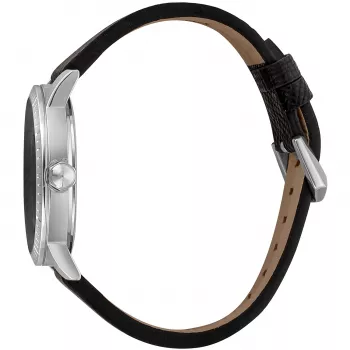 JUST CAVALLI MAN JC1G216L0015 42 mm sininen kellotaulu nahkaranneke kvartsikello