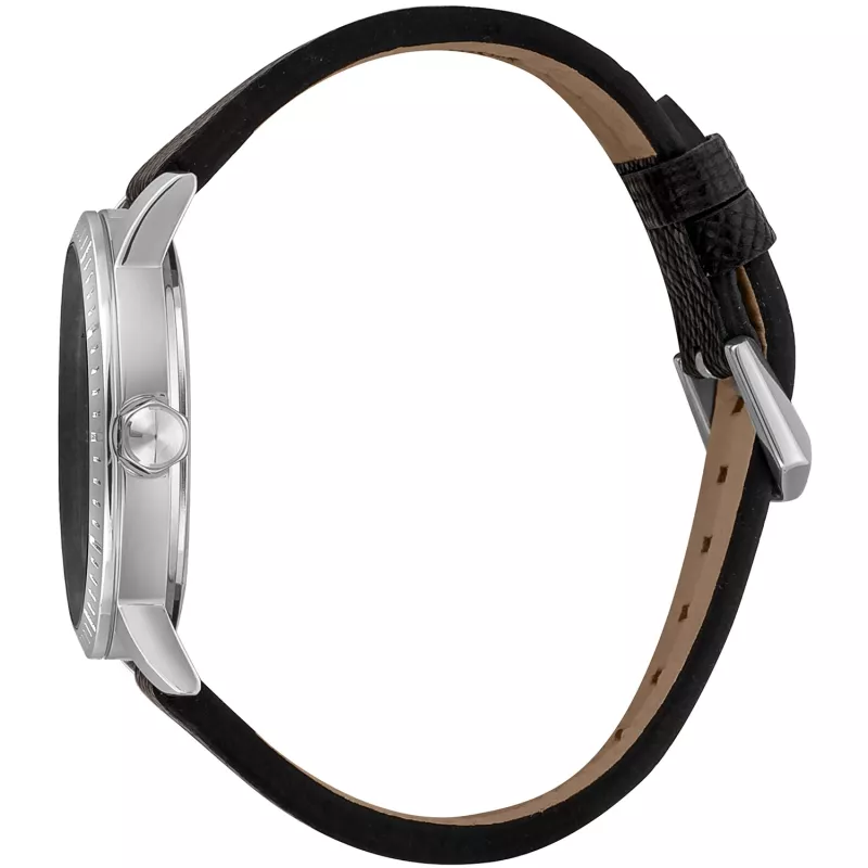 JUST CAVALLI MAN JC1G216L0015 42 mm sininen kellotaulu nahkaranneke kvartsikello