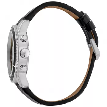 JUST CAVALLI miesten kello JC1G215L0015 42mm musta kellotaulu nahkaranneke