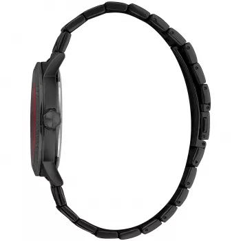 JUST CAVALLI MAN kello JC1G216M0065 42 mm musta kellotaulu nahkaranneke kvartsi