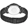 JUST CAVALLI MAN kello JC1G216M0065 42 mm musta kellotaulu nahkaranneke kvartsi