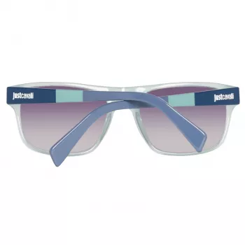 JUST CAVALLI unisex-aurinkolasit JC743S-5787B sininen kehys harmaat liukuvärjätyt linssit 57 mm