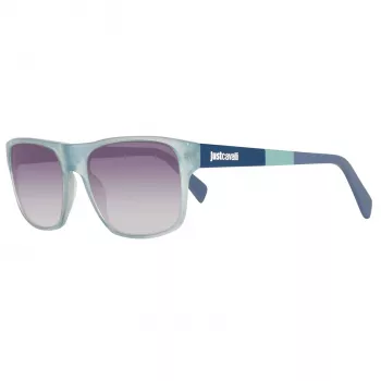 JUST CAVALLI unisex-aurinkolasit JC743S-5787B sininen kehys harmaat liukuvärjätyt linssit 57 mm
