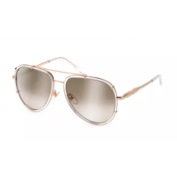 JUST CAVALLI unisex-aurinkolasit SJC029V570P79 ruskea havanna kehys harmaat polarisoidut linssit 57/17/140 mm
