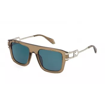 JUST CAVALLI unisex-aurinkolasit SJC096-5309X8 Havana asetaatti harmaa liukuväri 53 mm