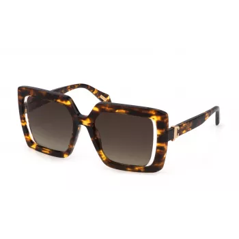 JUST CAVALLI naisten aurinkolasit SJC027-530829 perhonen/oversized liukuväri harmaat linssit 53 mm