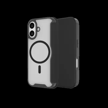 JUST MUST CHAMPION II MAGSAFE FLIP CASE kotelo iPhone 17 -laitteelle, musta