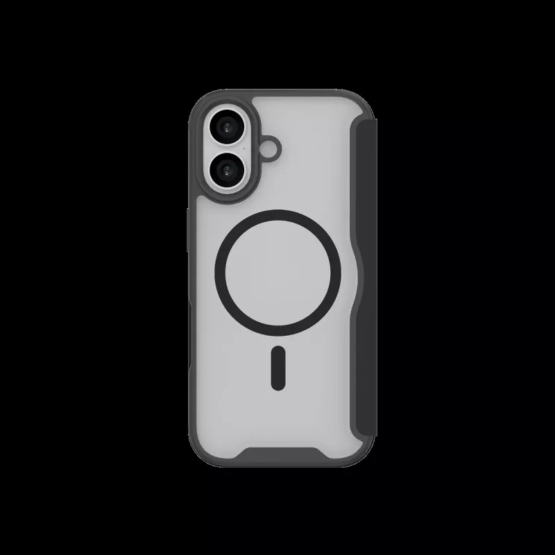 JUST MUST CHAMPION II MAGSAFE FLIP CASE kotelo iPhone 17 -laitteelle, musta