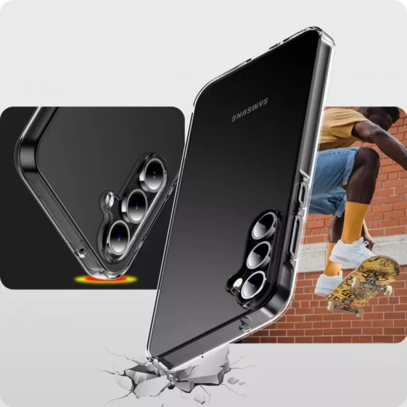 JUST MUST JM antibakteerinen TPU-kotelo Samsung Galaxy A55 5G - läpinäkyvä